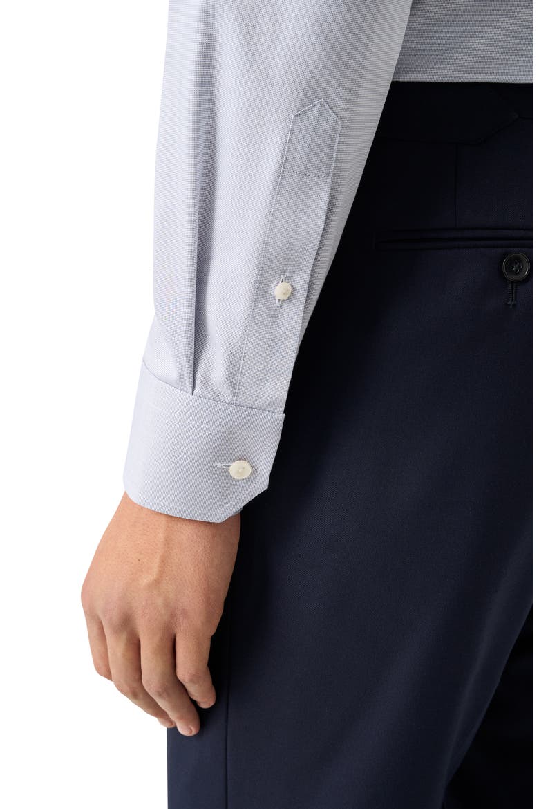 Contemporary Fit Cotton Twill Dress Shirt, Alternate, color, DARK BLUE
