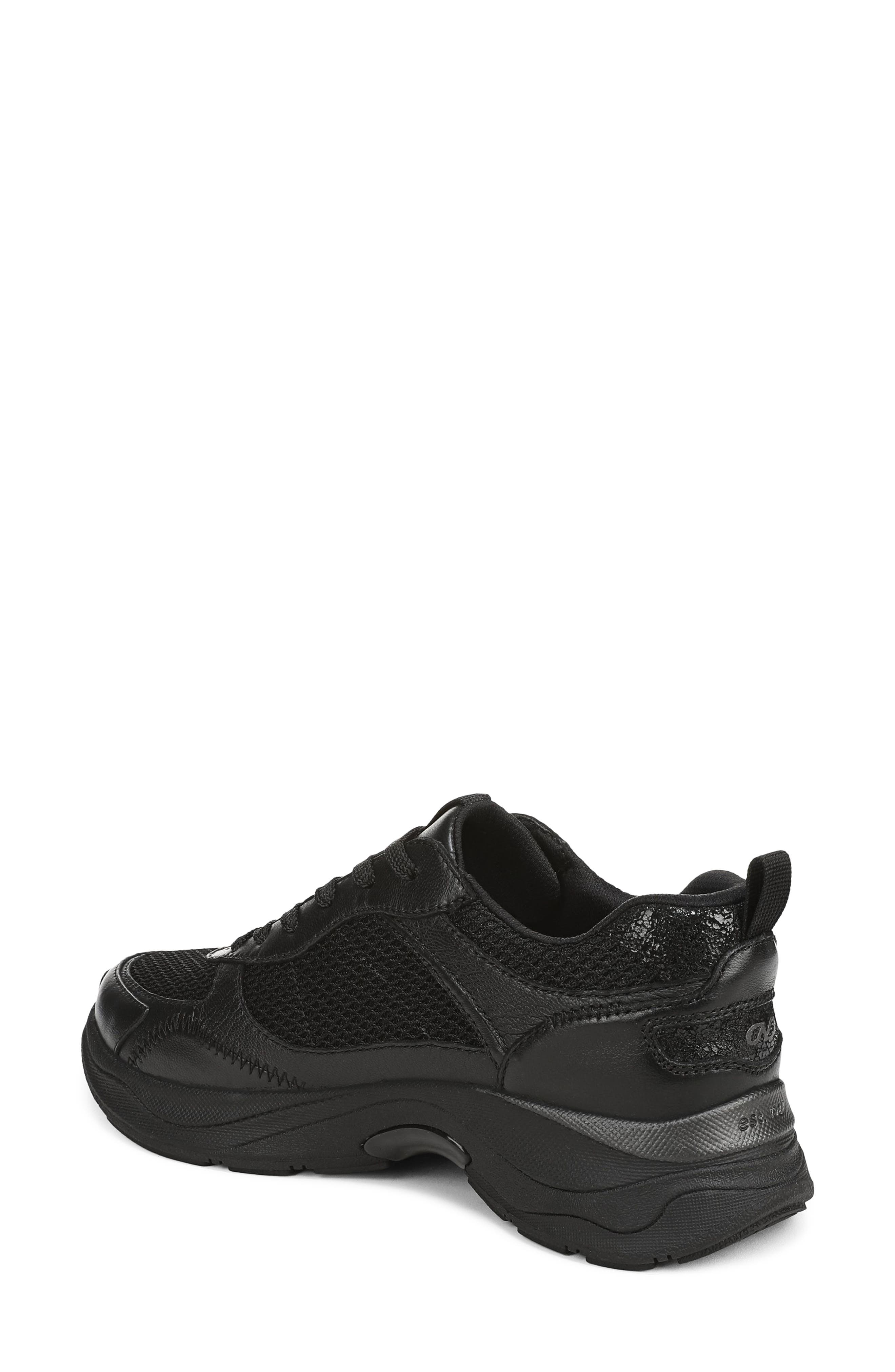 Naturalizer Zoie Sneaker, Alternate, color, Black / Black Bottom