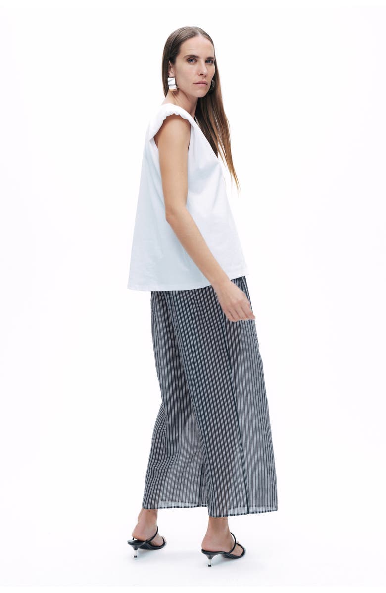Nocturne Striped Sheer Pants, Alternate, color, 