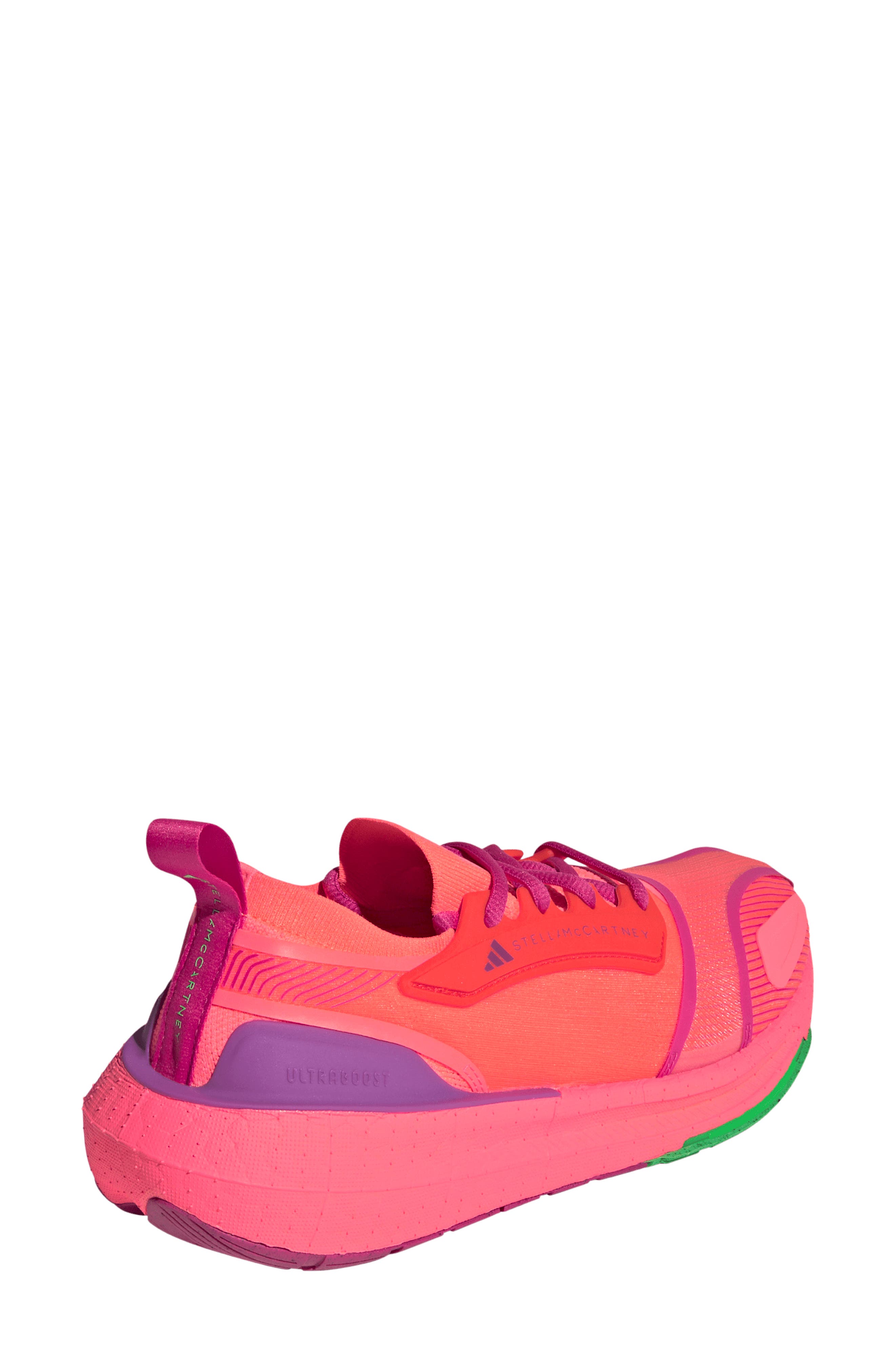 Ultraboost 23 Running Shoe, Alternate, color, TURBO/MAGENTA/SHOCK PURPLE