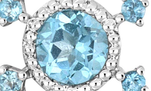 Bony Levy 14k White Gold London Blue Topaz Stud Earrings In 14k White Gold