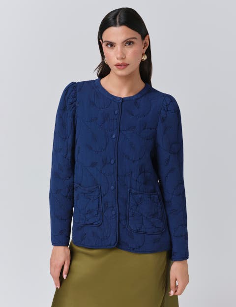 Zara Crepe Button Through Jacket