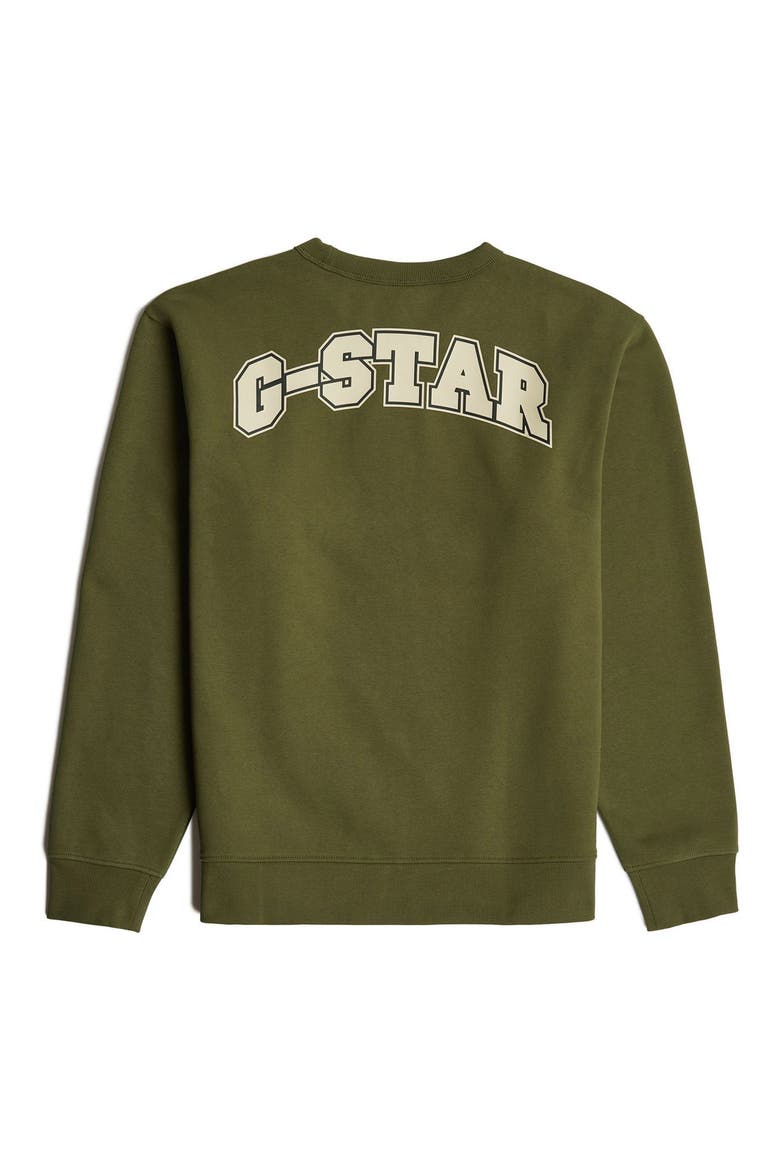 Running Dog Crewneck Sweatshirt, Alternate, color, SHADOW OLIVE