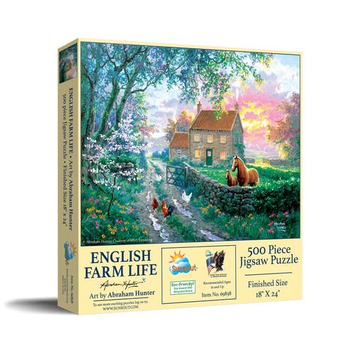 English Farm Life 500 piece Jigsaw Puzzle for Adults