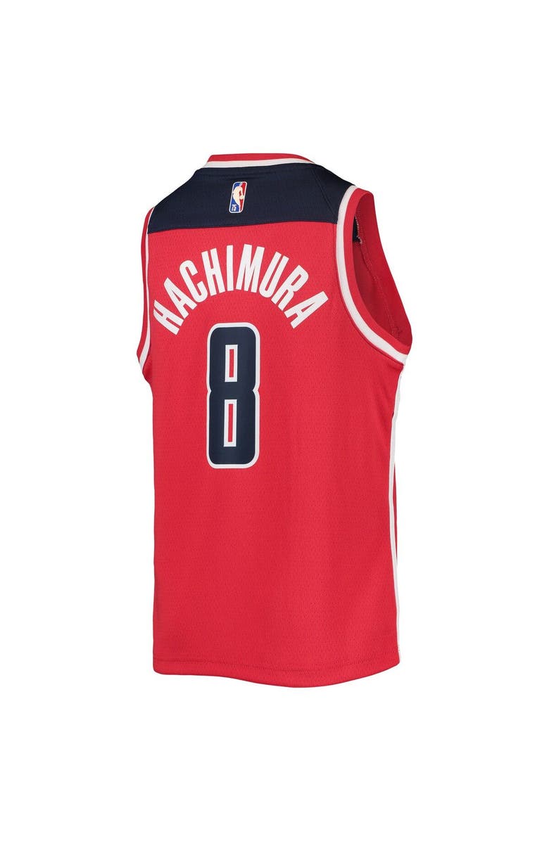 Nike Youth Nike Rui Hachimura Red Washington Wizards 2021/22 Diamond Swingman Jersey - Icon Edition, Alternate, color, 