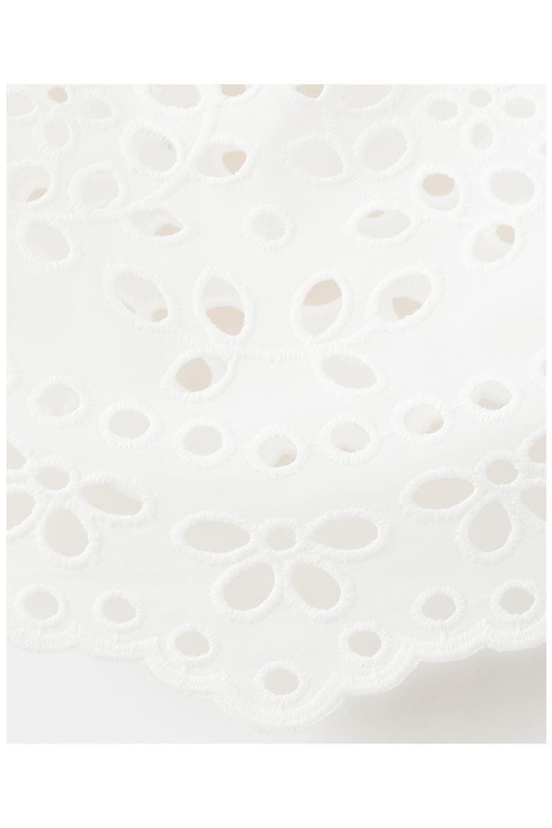 Embroidered Eyelet Crop Top, Alternate, color, OFF WHITE