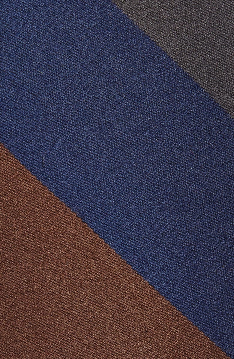The Tie Bar Wool & Silk Stripe Tie, Alternate, color, 