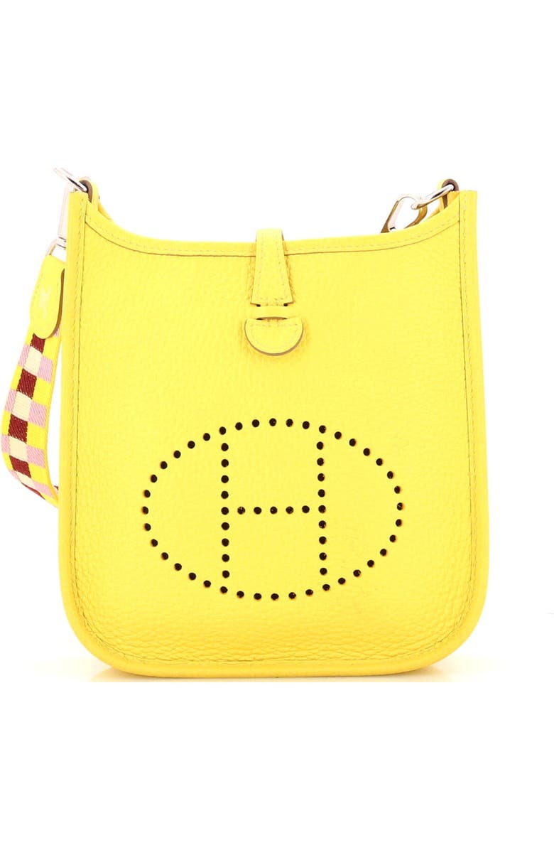 Pre-Owned Hermes Evelyne Bag Gen III Clemence TPM, Main, color, Lime