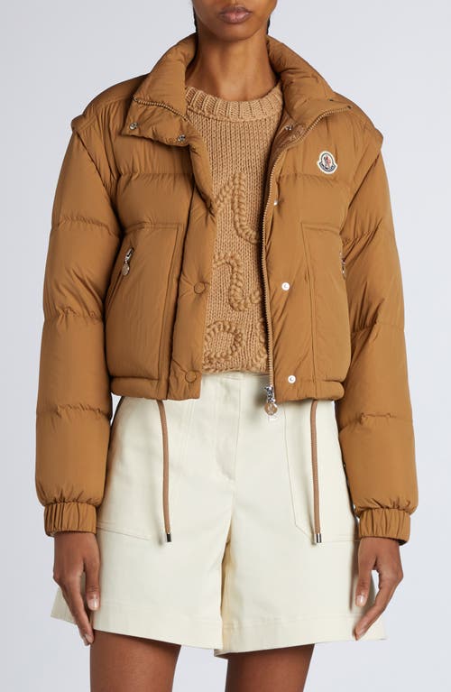 Moncler Selle Down Jacket In Beige