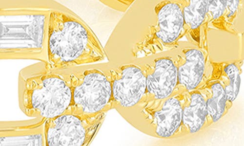 Ef Collection Graduated Chain Diamond Ring In 14k Yellow Gold