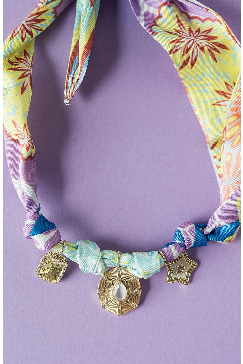Margo Scarf Charm Necklace, Alternate, color, GOLD