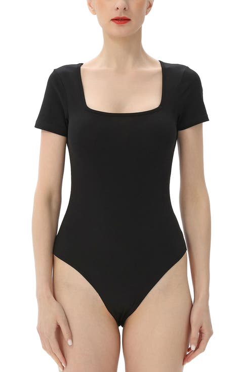 Women's Square Neck Basic Bodysuit