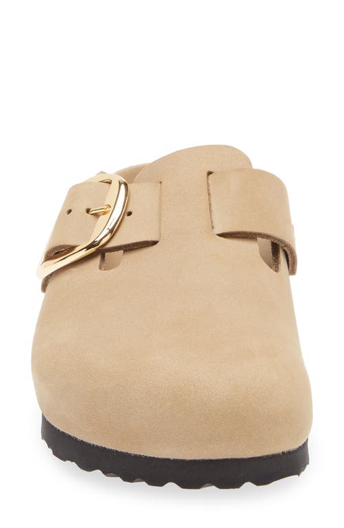 Birkenstock Boston Big Buckle Clog In Brown