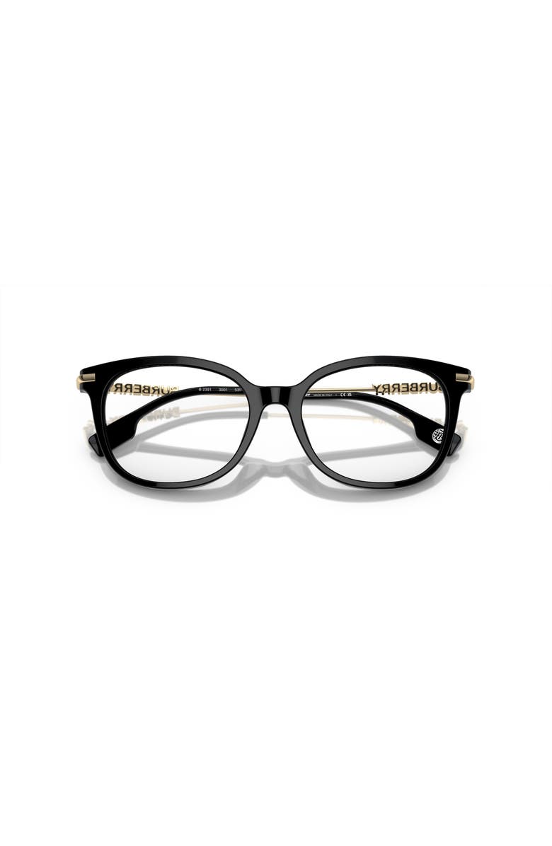 Burberry 53mm Square optical glasses, Alternate, color, Black