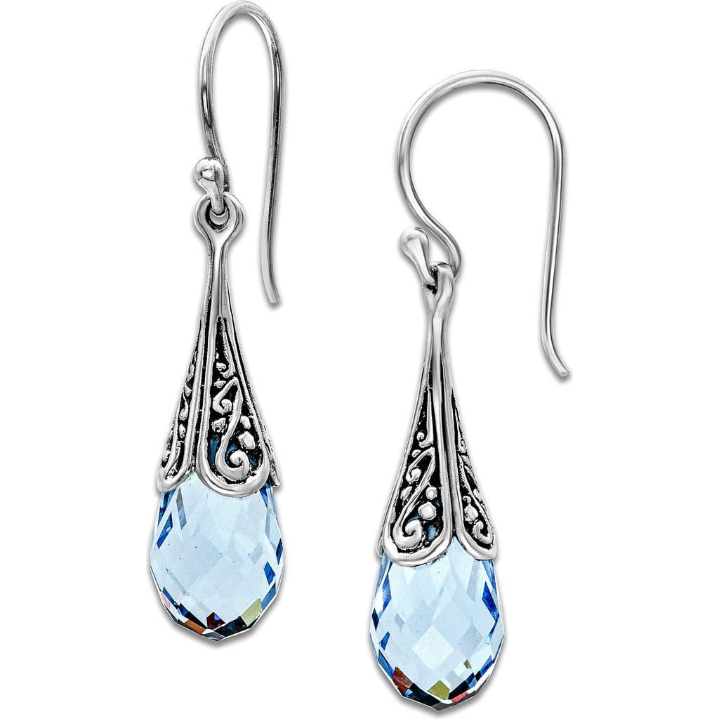 Samuel B. Blue Quartz Filigree Drop Earrings In Metallic