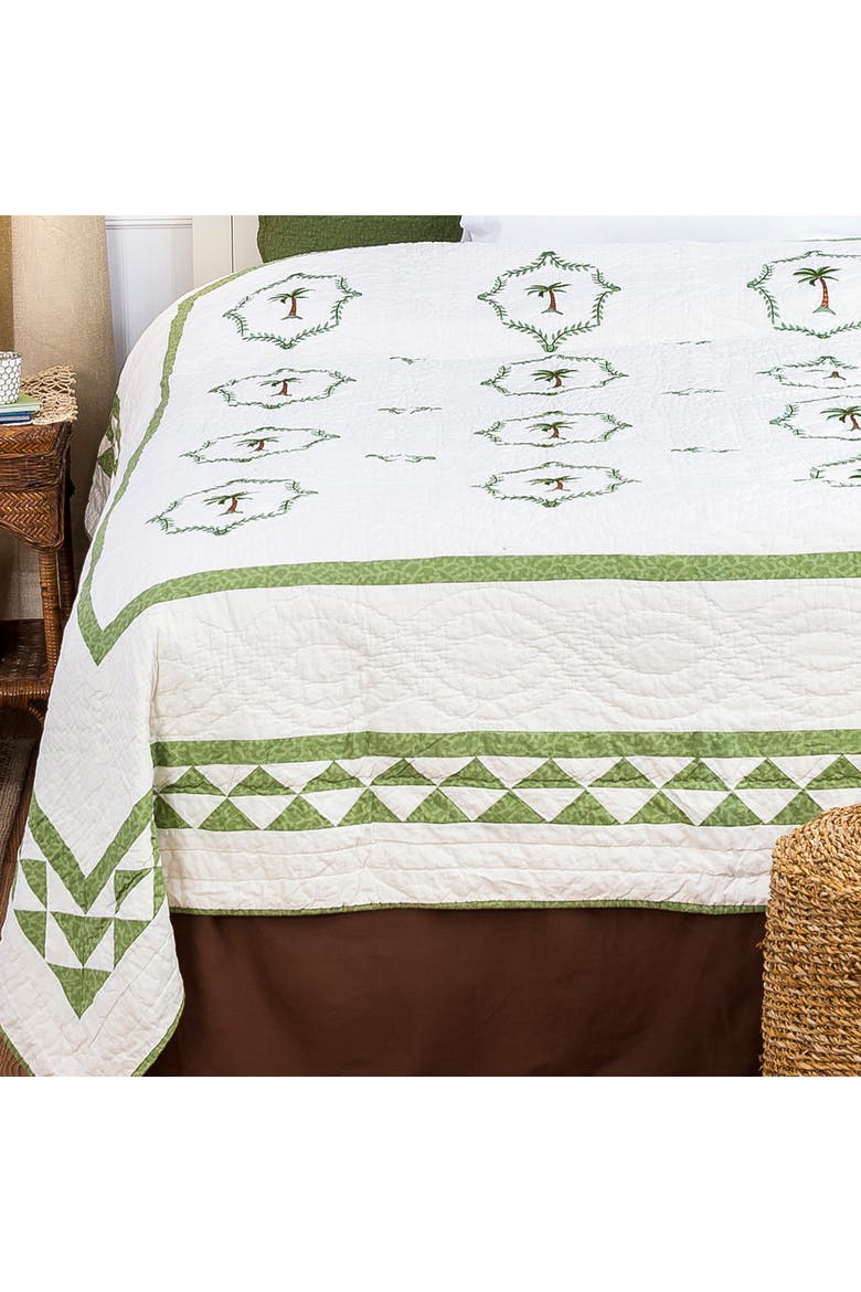 Matinique Full/Queen Quilt, Alternate, color, White