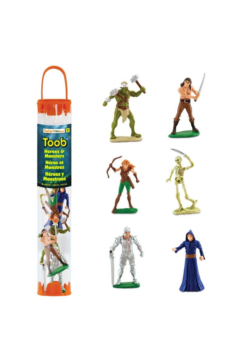 Safari Ltd. Heroes & Monsters Designer Toob - contains 6 Mini Figurines, Main, color, NO COLOR