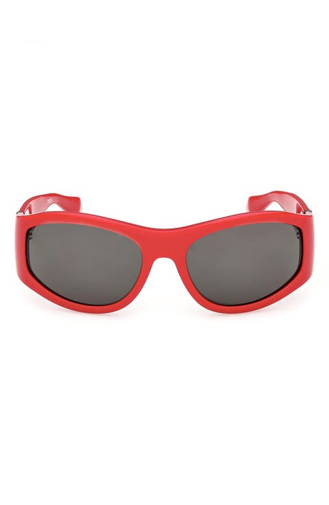 60mm Oval Sunglasses