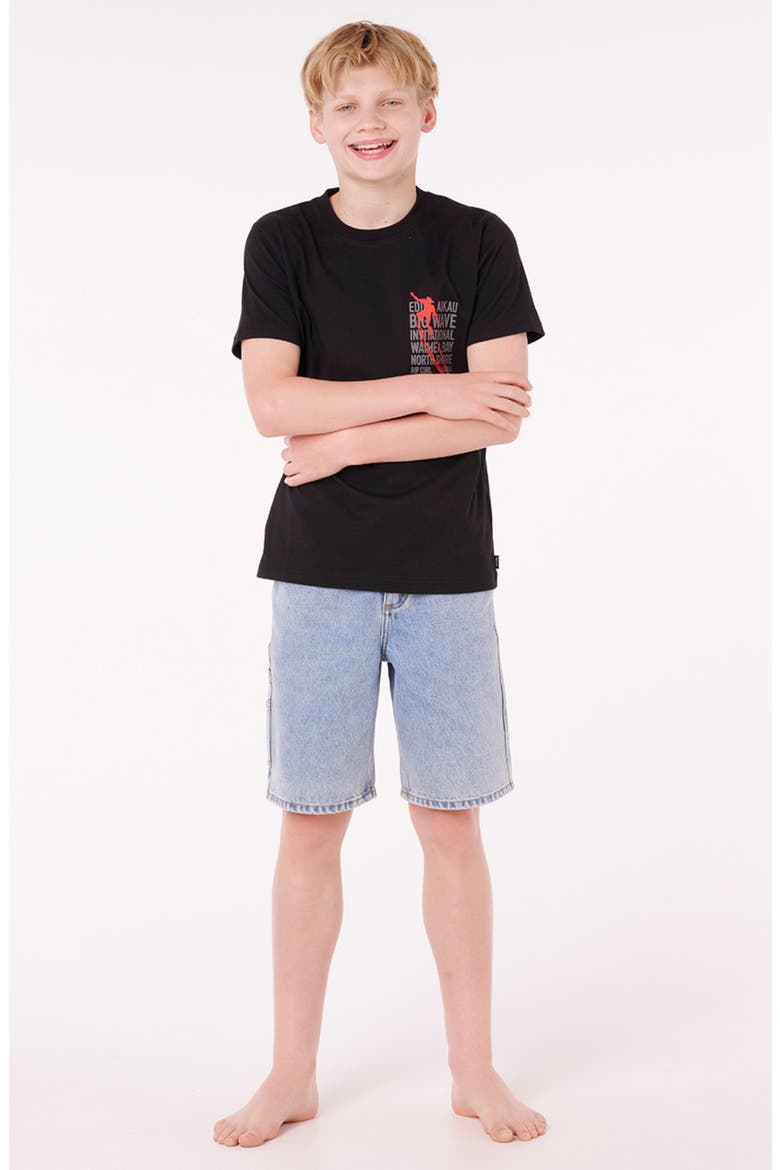 Kids' Eddie Would Go Petro Graphic T-Shirt, Alternate, color, BLACK