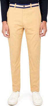 CONSTRUCT Slim Fit Solid Cotton Stretch Pants