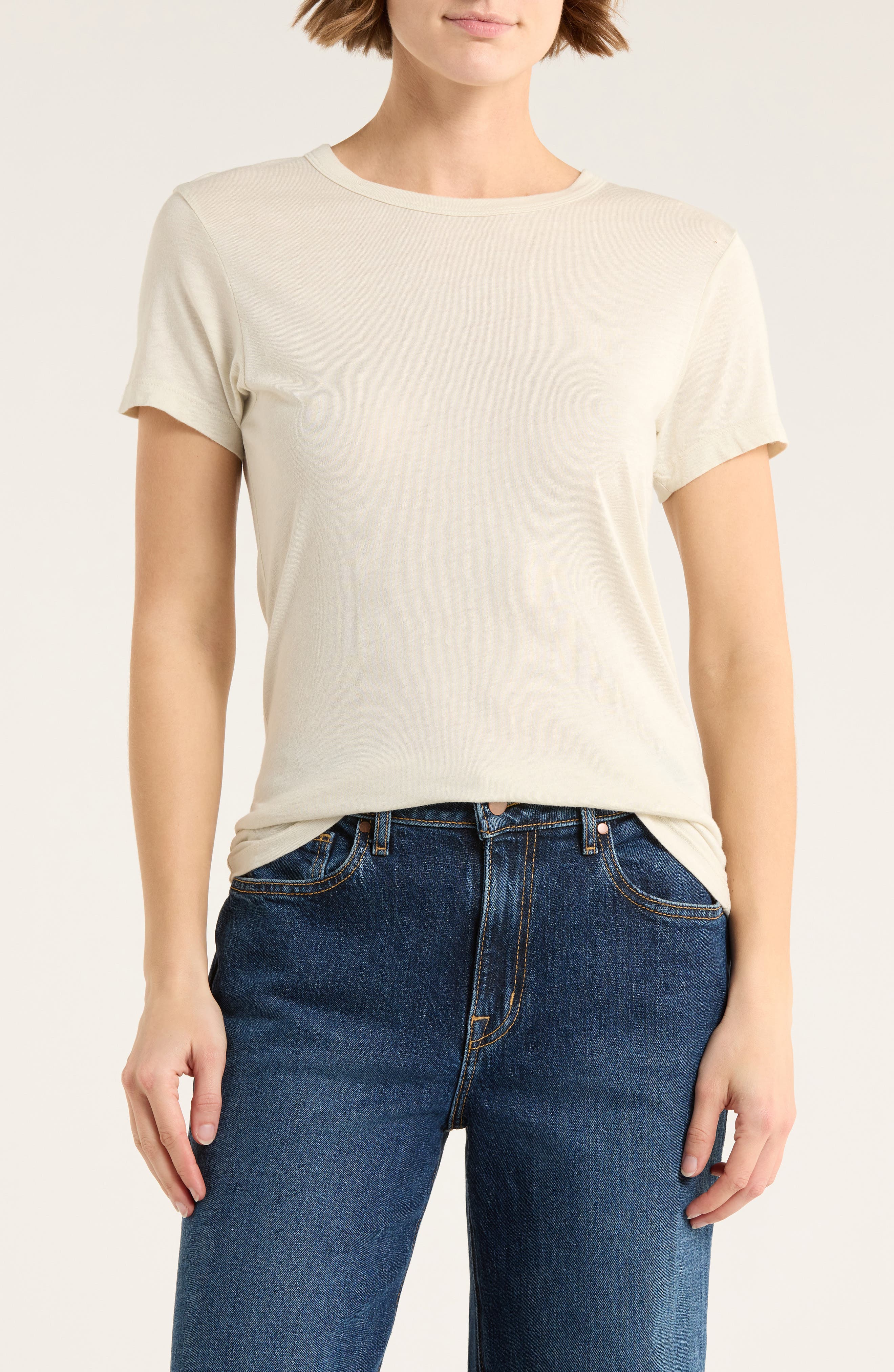 BUCK MASON Slim Fit Crewneck Cloud Jersey T-Shirt