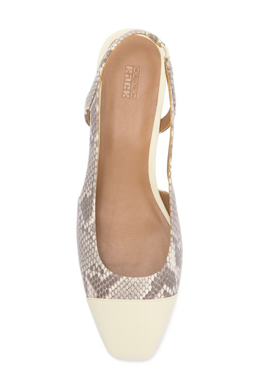 Nordstrom Rack Blaire Slingback Pump In Ivory Snake