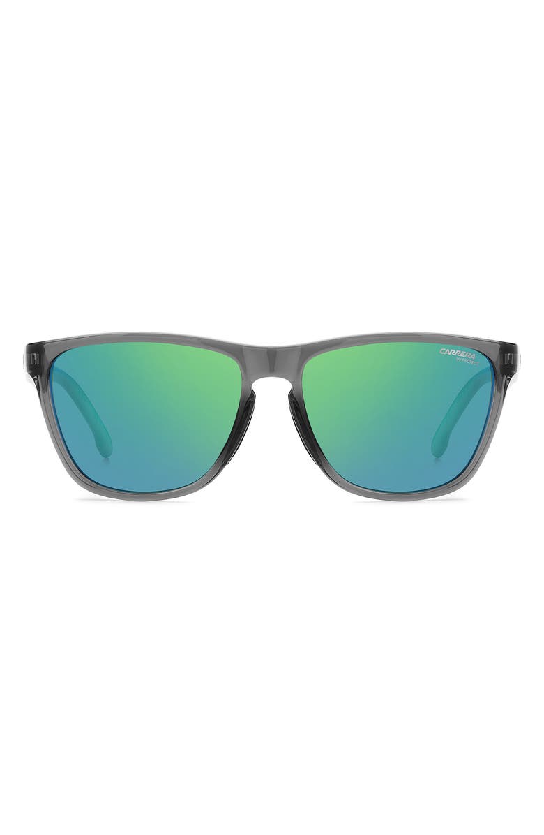 Carrera Eyewear Carrera 56mm Square Sunglasses, Main, color, Grey