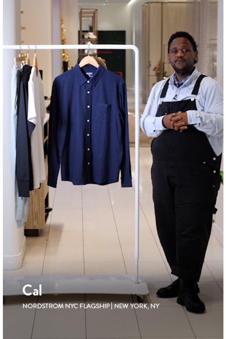 WFH Knit Button-Up Shirt video