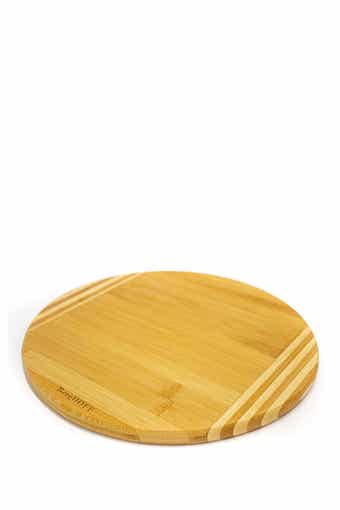 Bamboo Round Cutting Board - Striped