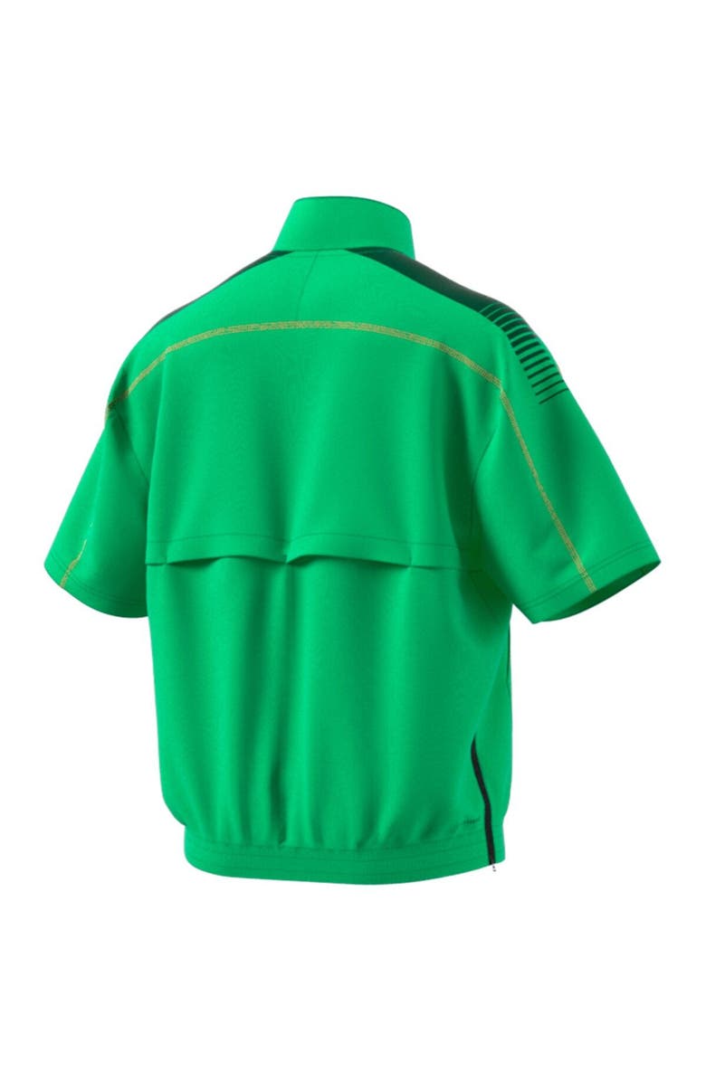 adidas Men's adidas Green Miami Hurricanes Miami Nights Strategy Half-Zip Short Sleeve Jacket, Alternate, color, Green