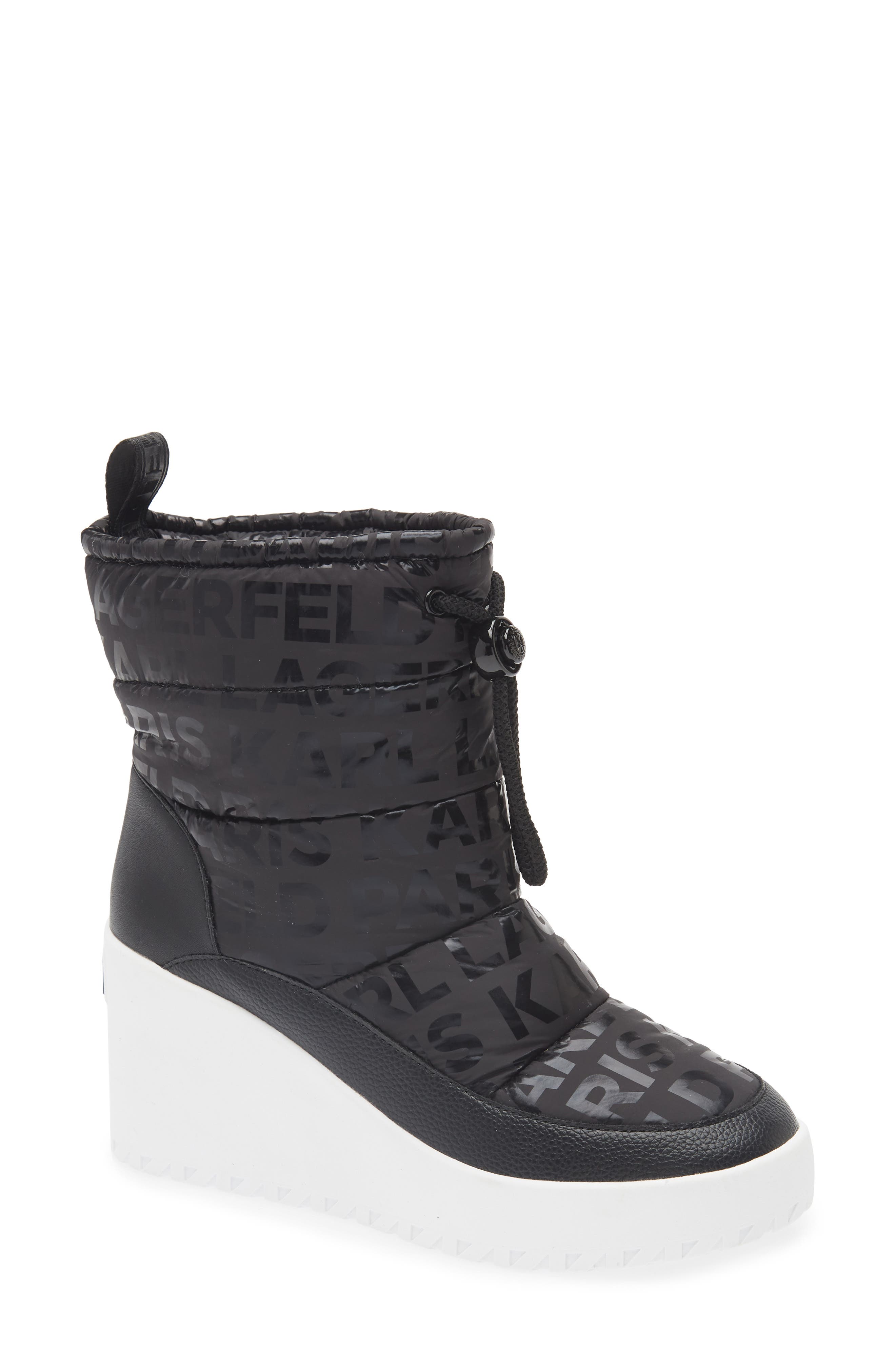 KARL LAGERFELD PARIS Bronwyn Wedge Boot