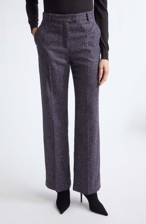 Stretch Wool, Silk & Linen Pants