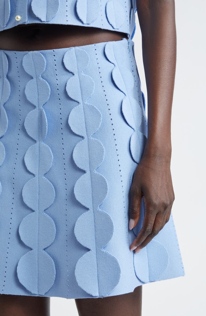 Oscar de la Renta 3D Circle A-Line Sweater Skirt, Alternate, color, 