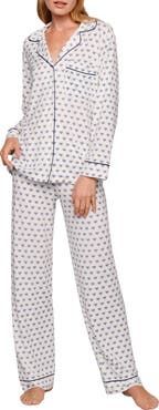 Eberjey Gisele Printed Long Pajamas