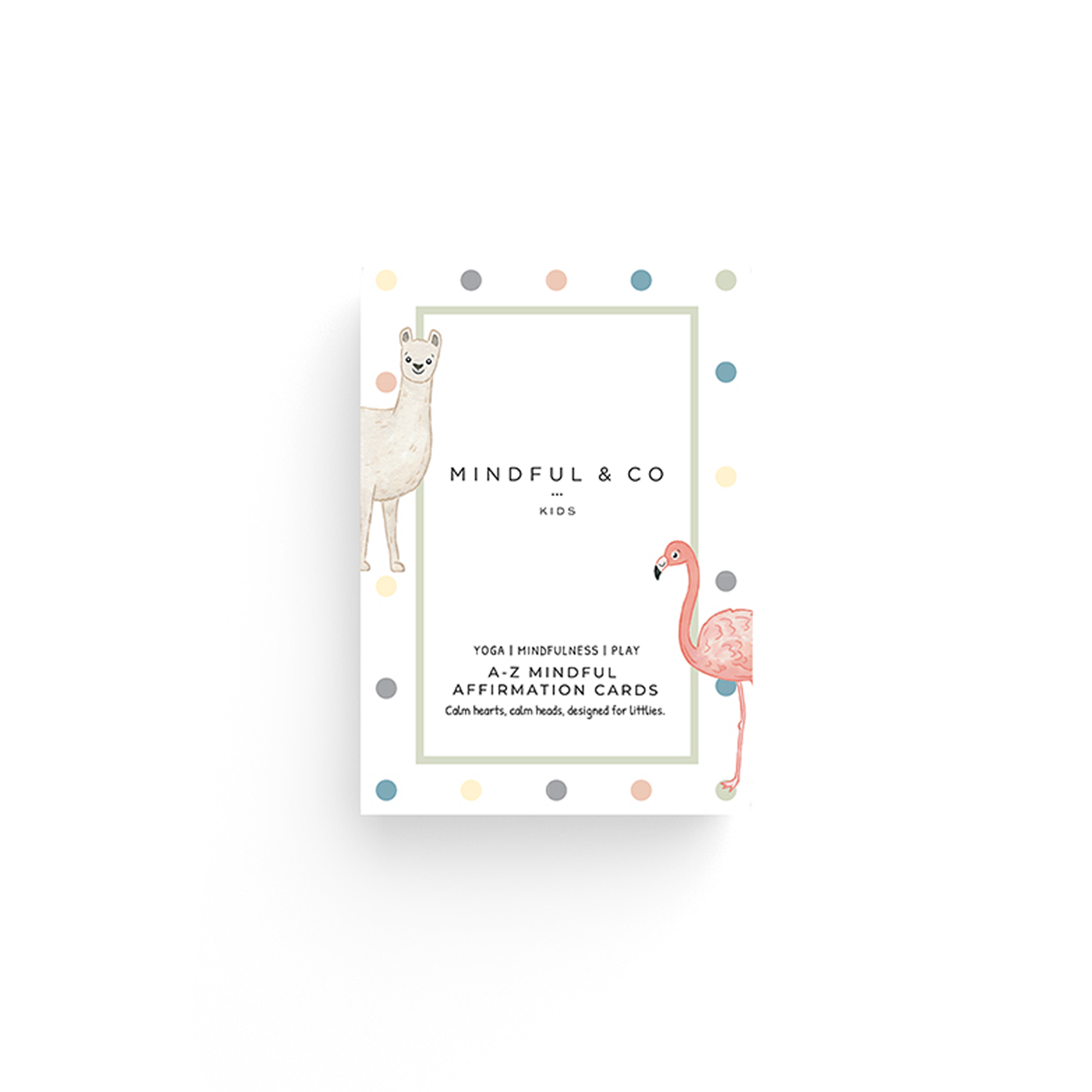 Mindful & Co Kids A-Z Mindful Affirmation Cards - Age 3+ Years in White With Print 