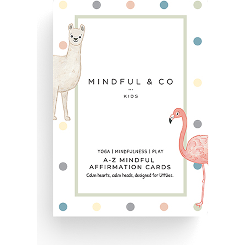 Mindful & Co Kids A-Z Mindful Affirmation Cards - Age 3+ Years in White With Print  product