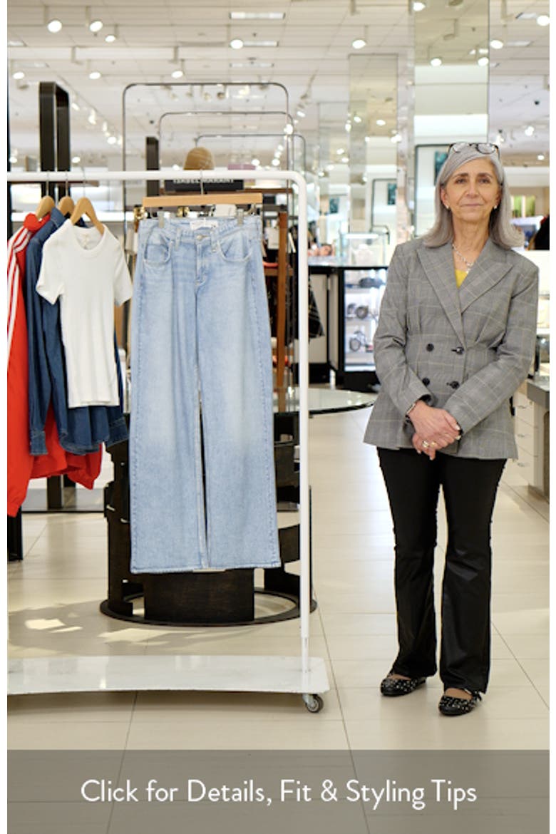 Cam Mid Rise Wide Leg Cotton Terry Sweatpant Jeans video