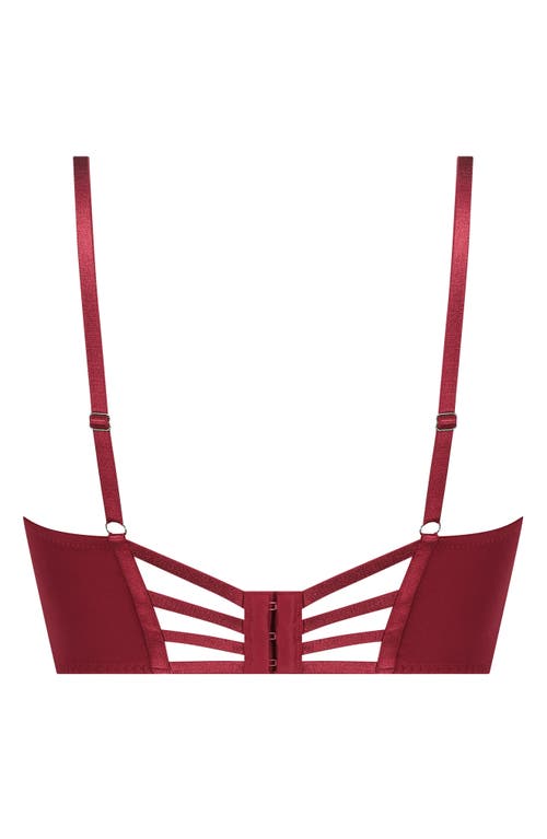 Hunkemoller Hunkemöller Carlotta Longline Underwire Bra In Chili Pepper