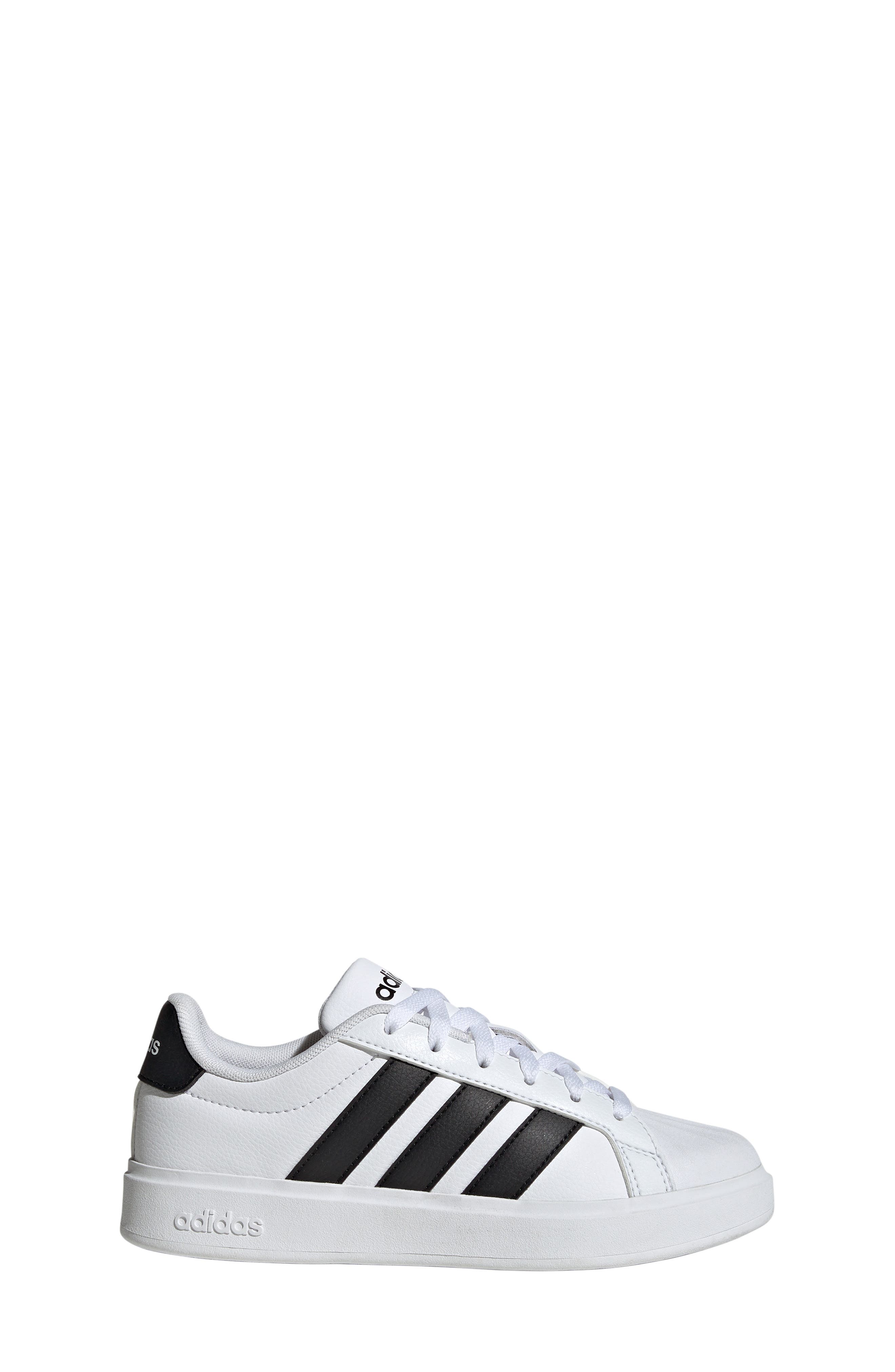 Kids' Street Talk Sneaker, Alternate, color, WHITE/ BLACK/ BLACK