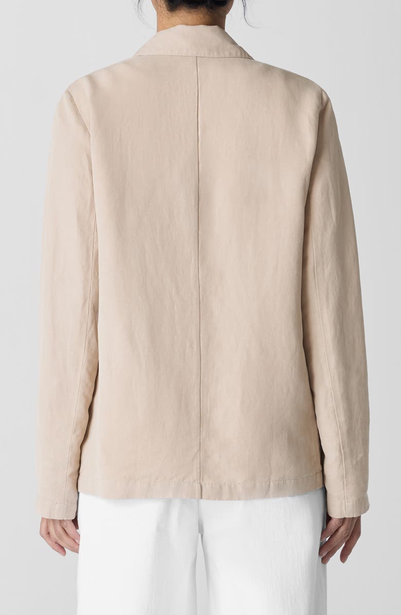 Eileen Fisher Organic Linen & Silk Blazer, Alternate, color, Wheat