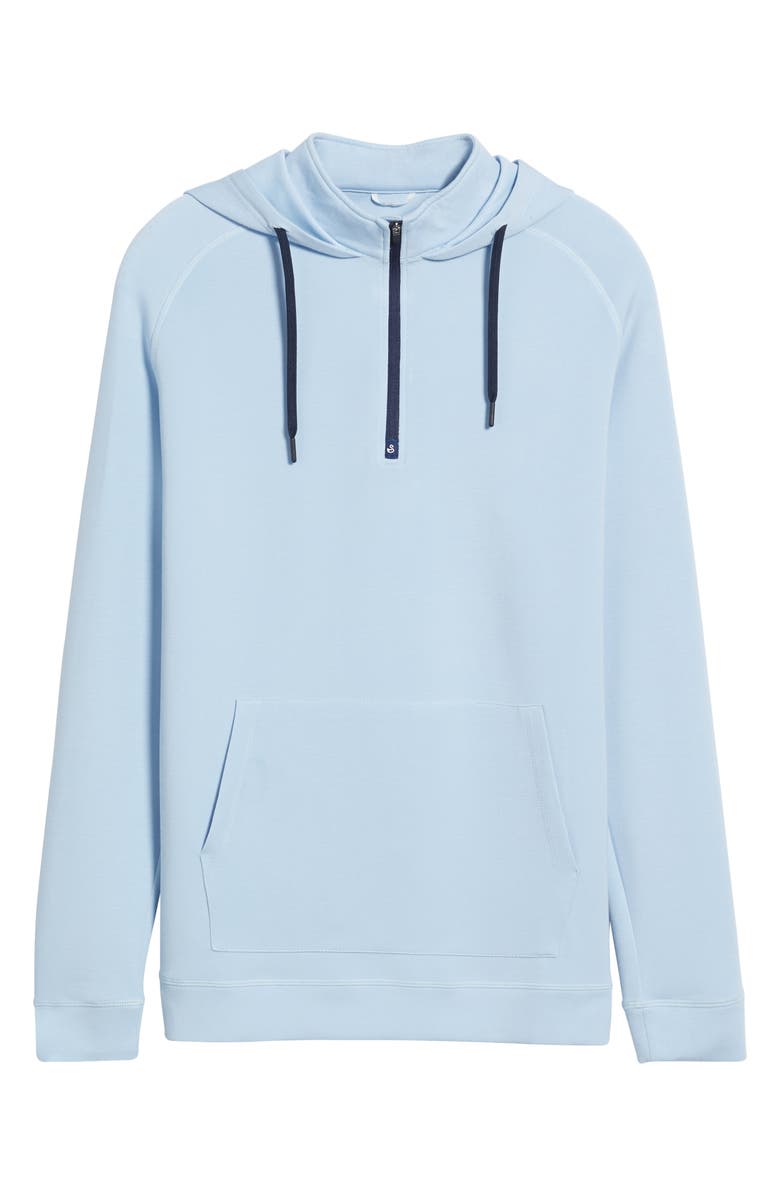 Swannies Jonathan Quarter Zip Golf Hoodie, Alternate, color, Sky