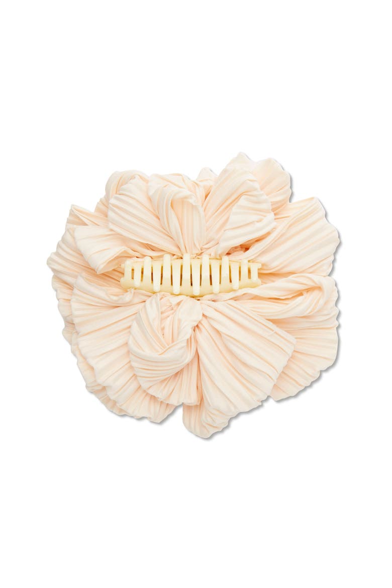 Ivory Rita Ribbon Claw Clip, Alternate, color, IVORY 100