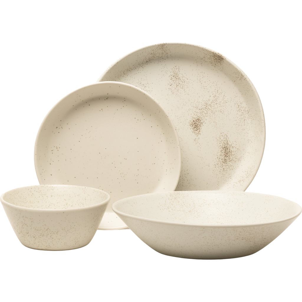 Haand Skali Coupe Dinnerware Set In Brown