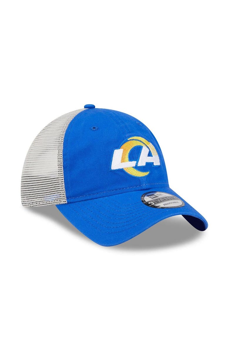 New Era Men's New Era Royal/Natural Los Angeles Rams Loyal 9TWENTY Trucker Hat, Alternate, color, Royal