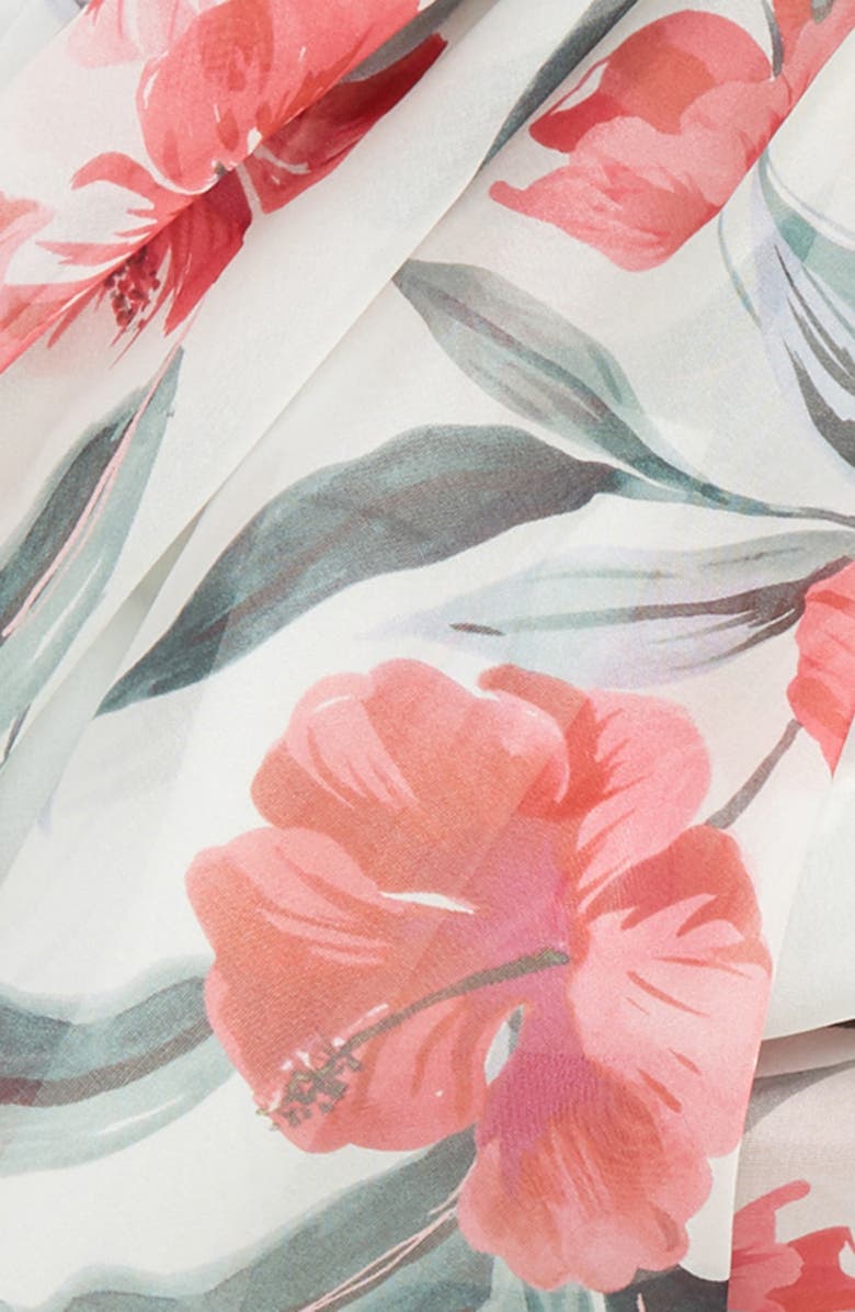 Max Mara Dimma Floral Print Silk Scarf, Alternate, color, 