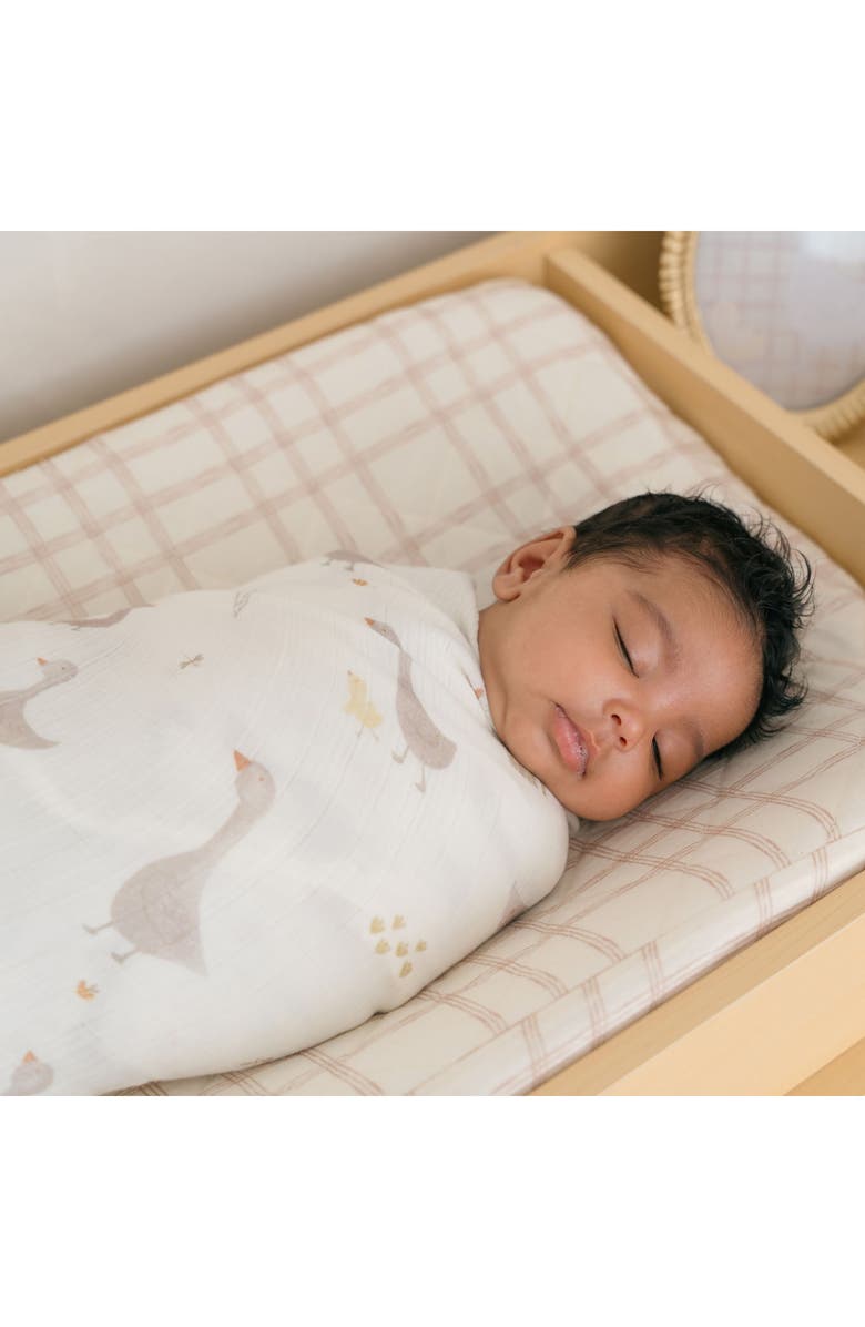 CRANE BABY Quilted Changing Pad Cover, Alternate, color, Beige