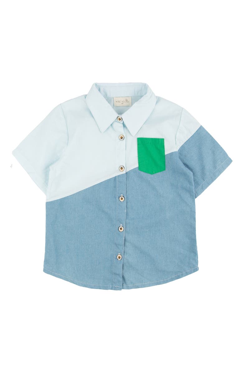 Miki Miette Kids' Jerry Ipanema Button-Up Shirt, Main, color, 