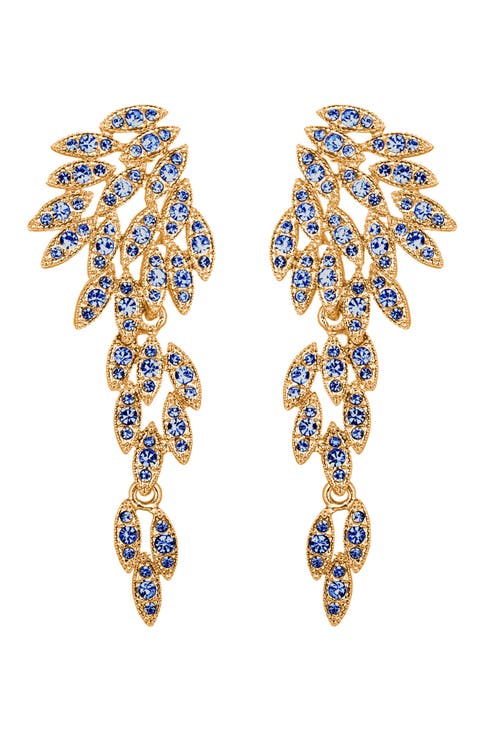 Starling Crystal Cluster Statement Drop Earrings