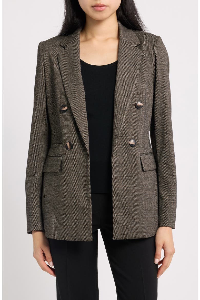 Faux Double Breasted Knit Jacket, Main, color, ANNE BLACK MULTI
