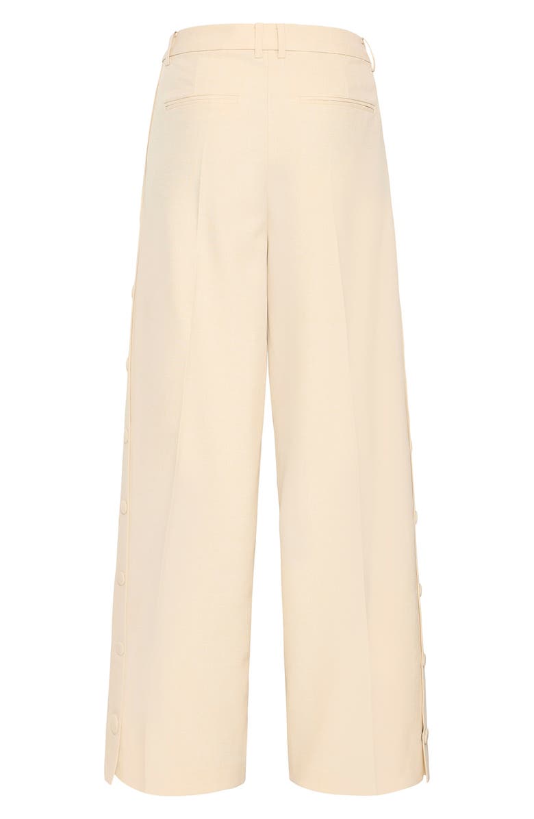 ICHI Ihlexi Wide Leg Pleat Pants, Alternate, color, 